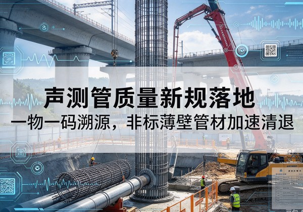 高青声测管质量新规落地，一物一码溯源，非标薄壁管材加速清退