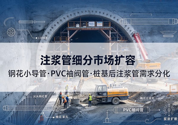 高青注浆管细分市场扩容，隧道钢花小导管、PVC 袖阀管、桩基后注浆管需求分化